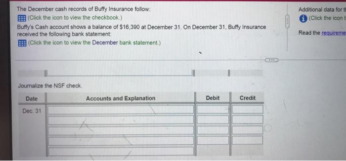 Data Table Cash Receipts Cash Payments Date Cash Debit Check No Cash Credit Dec 4 4 140 1416 860 9 550 1417 140 14 5
