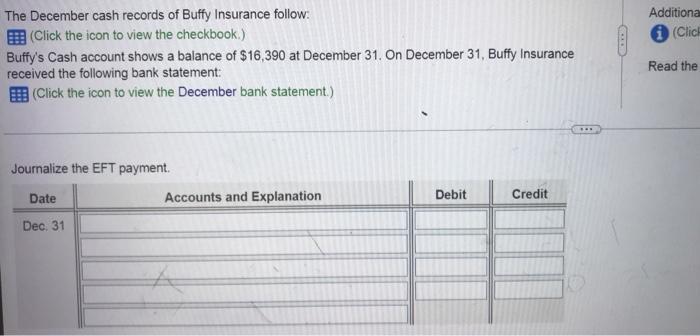 Data Table Cash Receipts Cash Payments Date Cash Debit Check No Cash Credit Dec 4 4 140 1416 860 9 550 1417 140 14 6