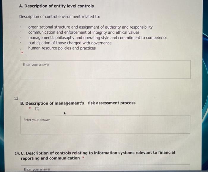 Customized Audit Software Kam Adapted Ahmad Hayek Required Section 2 Assessing Control Risk The Purpose Of This Wo 3