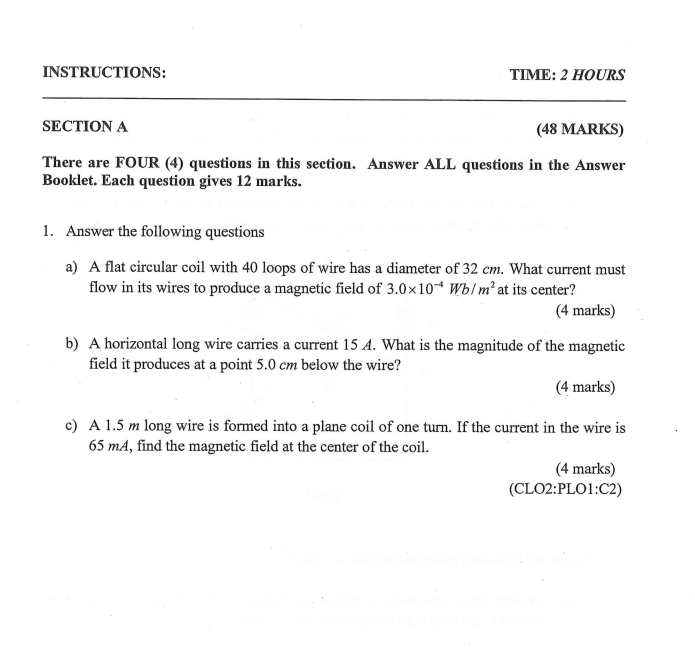 There Are Four 4 Questions In This Section Answer All Questions In The Answer Booklet Each Question Gives 12 Marks 1