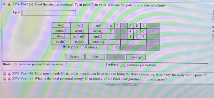 16 Problem 5 Charge G1 12nc Is Located At The Coordinate System Origin Whale Charge Q2 4 1nc Is Located At Ai 3