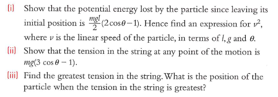 A Particle Of Mass M Is Attached To One End A Of A Light Inelastic String Of Length L The Other End Of The String B 2