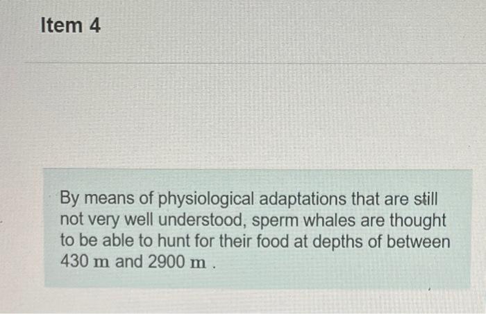 By Means Of Physiological Adaptations That Are Still Not Very Well Understood Sperm Whales Are Thought To Be Able To Hu 1