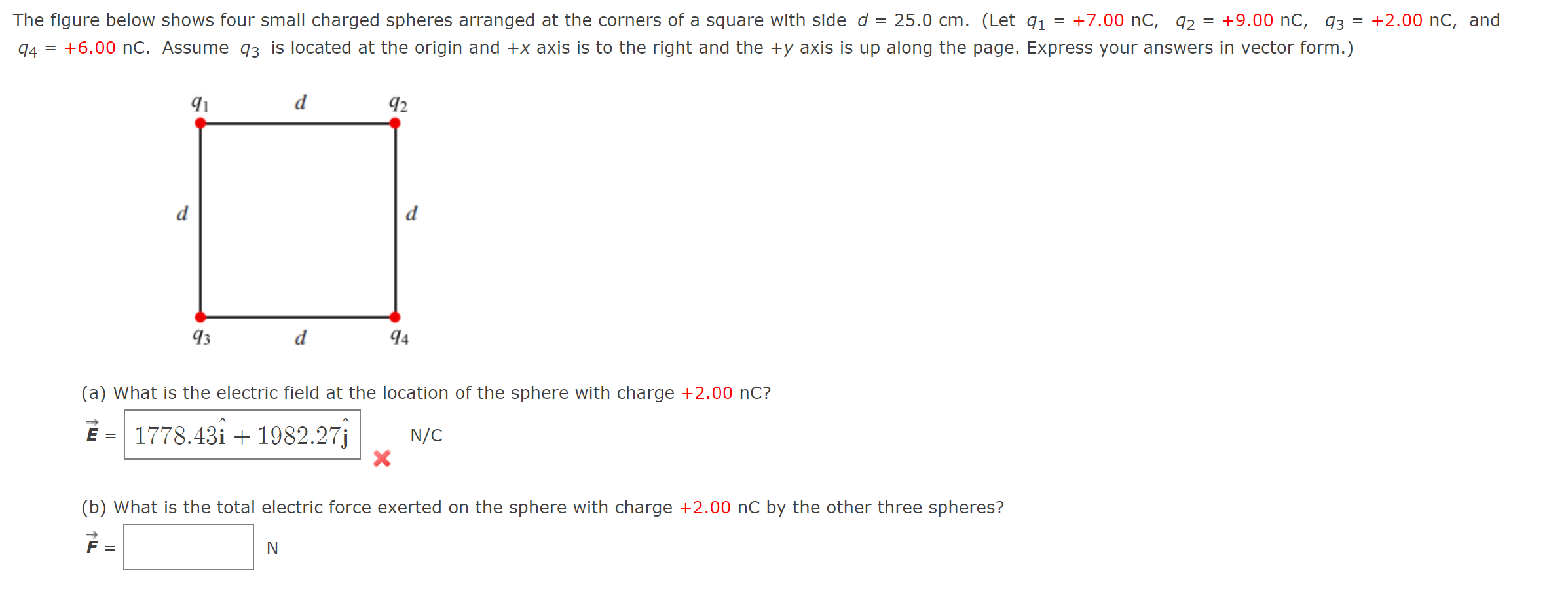 Q4 6 00nc Assume Q3 Is Located At The Origin And X Axis Is To The Right And The Y Axis Is Up Along The Page Expre 1