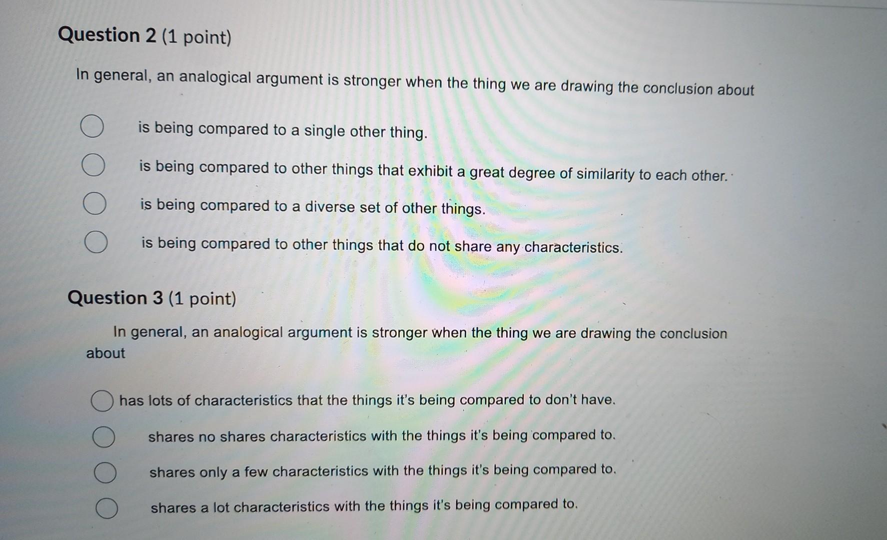 In The Circle Diagrams For Analogical Arguments The Two Circles Represent The Characteristics That The Two Things Being 2