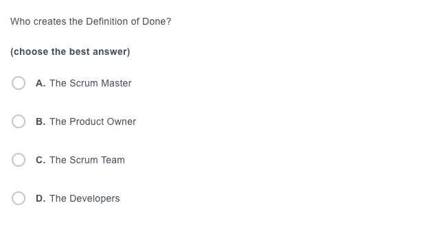 Who Creates Definition Of Done
