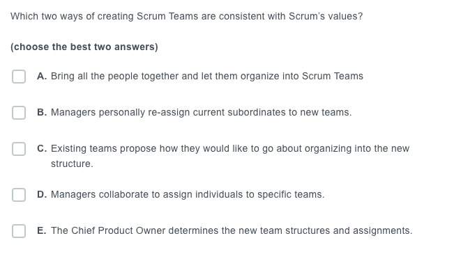 Which Two Ways Of Creating Scrum Teams