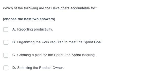 Which Of The Following Are Developers Accountable For