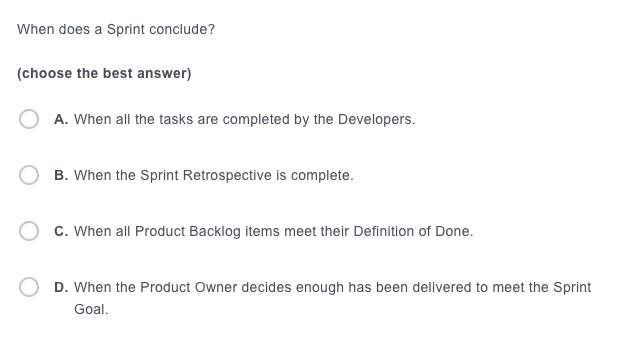 When Does A Sprint Conclude