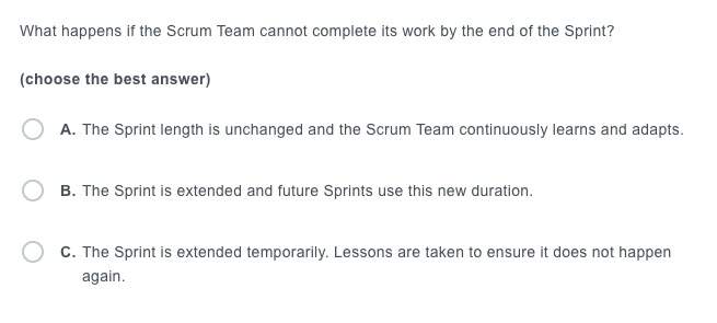 What Happens Of Scrum Team Cannot Complete Its Work