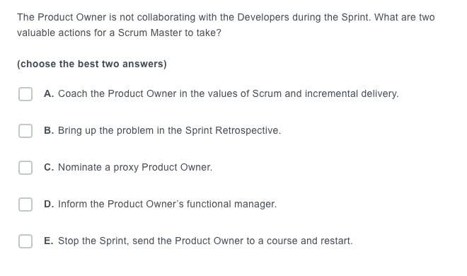Product Owner Is Not Collaborating With The Developers