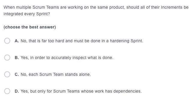 Multiple Scrum Teams Are Working Same Product
