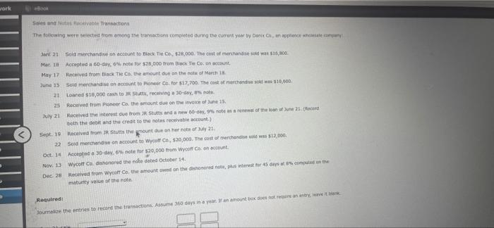 Work Song Noble Transactions The Following Were Selected From Among The Transactions Completed During The Current Year B 1