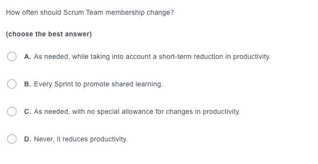 How Often Should Scrum Team Membership Change