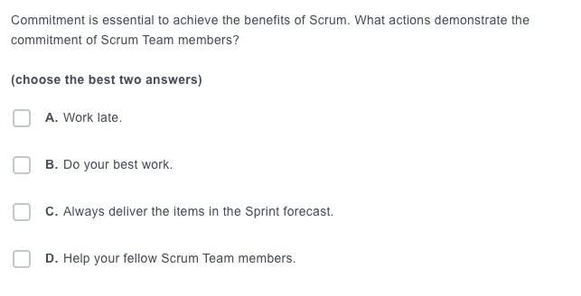 Commitment Is Essential To Achieve The Benefits Of Scrum