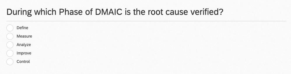 During Which Phase Of Dmaic Is The Root Cause Verified