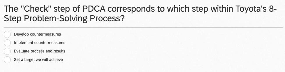 The Check Step Of Pdca Corresponds To Which Step Within Toyotas