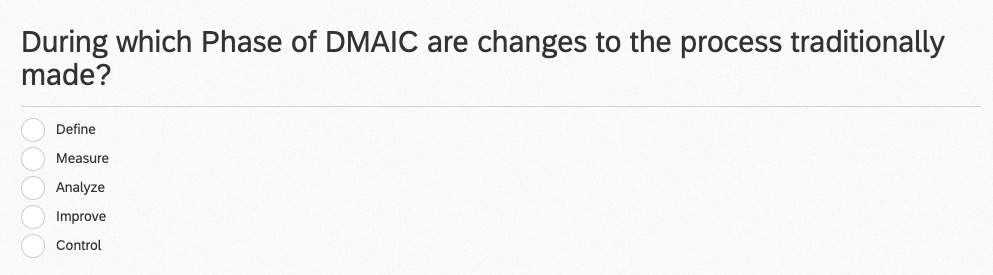 Which Phase Of Dmaic Are Changes To The Process