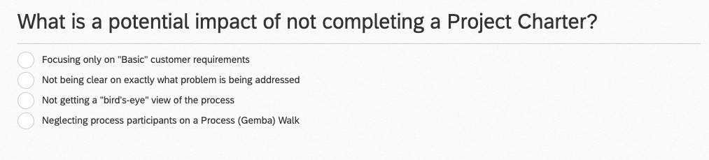 What Is A Potential Impact Of Not Completing Project Charter