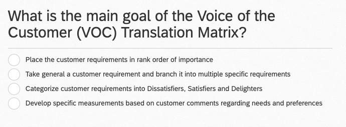 Main Goal Of The Voice Of The Customer