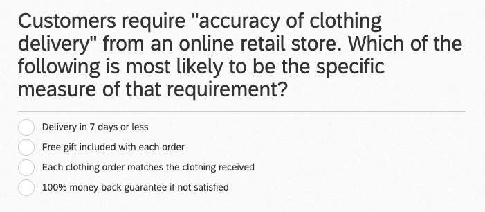 Customers Require Accuracy Of Clothing Delivery