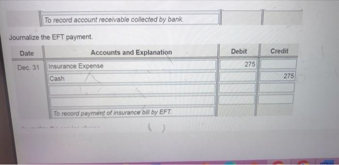 Data Table Nciliation Follow Thditional Information Ember 3 Cash Receipts Date Cash Debit Dec 4 4 140 9 550 14 52 6