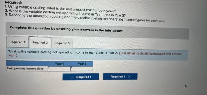 During Heaton Company S First Two Years Of Operations It Reported Absorption Costing Net Operating Income As Follows S 3