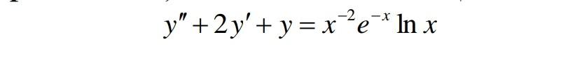 Q6 Find The General Solution Of Differential Equ Variation Of Parameters Please Quickly Subject Differential Equ 1