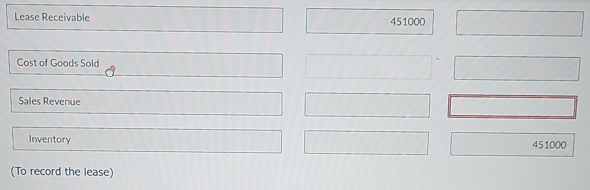 1 The Term Of The Non Cancelable Lease Is 6 Years With No Renewal Option The Equipment Has An Estimated Economic Life 2