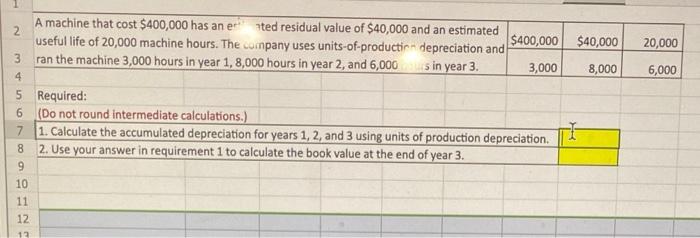 20 000 6 000 A Machine That Cost 400 000 Has An Er Sted Residual Value Of 40 000 And An Estimated 2 Useful Life Of 20 1