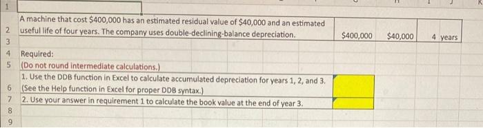 20 000 6 000 A Machine That Cost 400 000 Has An Er Sted Residual Value Of 40 000 And An Estimated 2 Useful Life Of 20 3
