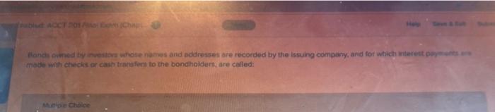 Ble Acto Band Owned By Investors Whose Names And Addresses Are Recorded By The Issuing Company And For Which Interest P 1