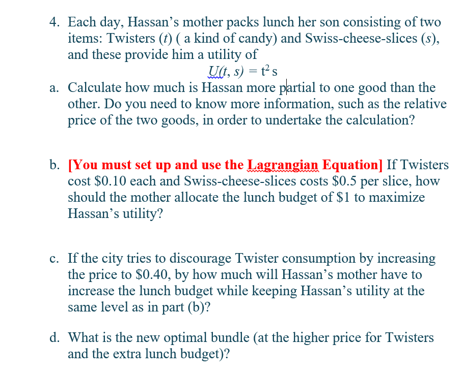 4 Each Day Hassan S Mother Packs Lunch Her Son Consisting Of Two Items Twisters T A Kind Of Candy And Swiss Chee 1