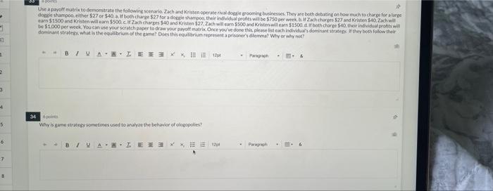 2 Use A Payoff Nutrixto Demonstrate The Following Scenario Zach And Kristen Operaterval Dopierooming Businesses They Ar 1