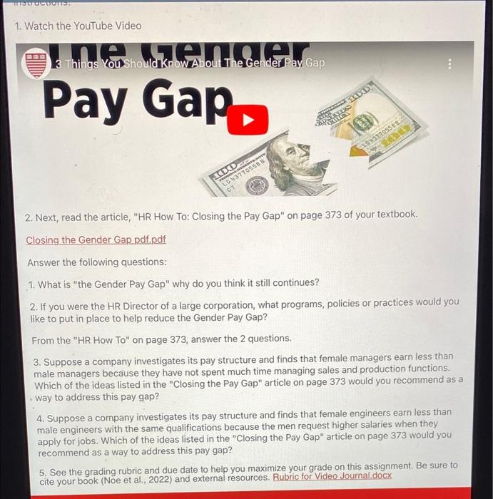 Wons 1 Watch The Youtube Video Enecev 3 Things You Should Know About The Gender Pay Gap Pay Gap Assiness Alten 10 L373 1