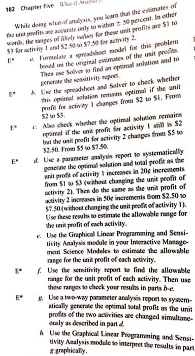 5 2 Consider A Resource Allocation Problem Having The Fol Lowing Data Resource Usage Per Unit Of Each Activity Amount 3