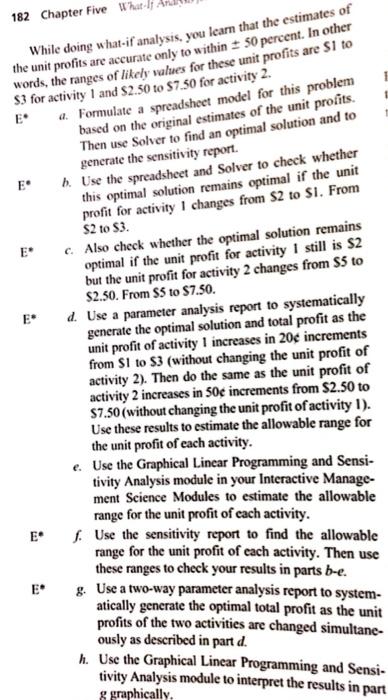 4 9 Refer To The Scenario Described In Problem 3 15 Chapter 3 But Ignore The Instructions Given There Focus Instea 5