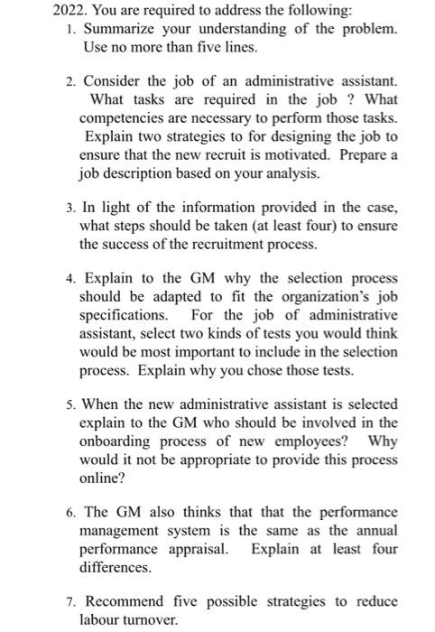Excalibur Case Golden Thread Company You Have Just Accepted The Position Of Head Of Human Resources At Golden Thread A 2