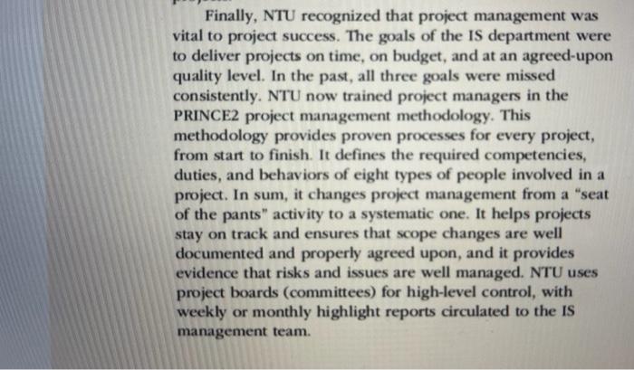 Case Studies Case One Establishing Information System Governance In Higher Education You Read In This Chapter That Each 3