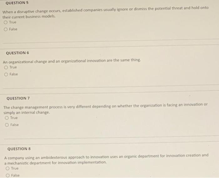 Questions When A Disruptive Change Occurs Established Companies Usually Ignore Or Dismiss The Potential Threat And Hold 1