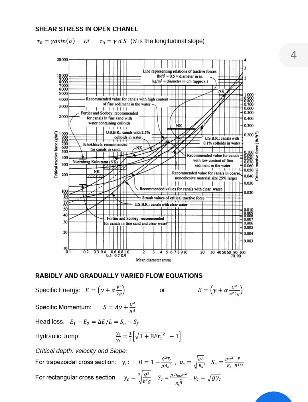 1 A A Wide Channel Conveys Water At 8m S 1 Per Metre M Width Of The Channel Assume The Velocity Distribution Coeffi 6