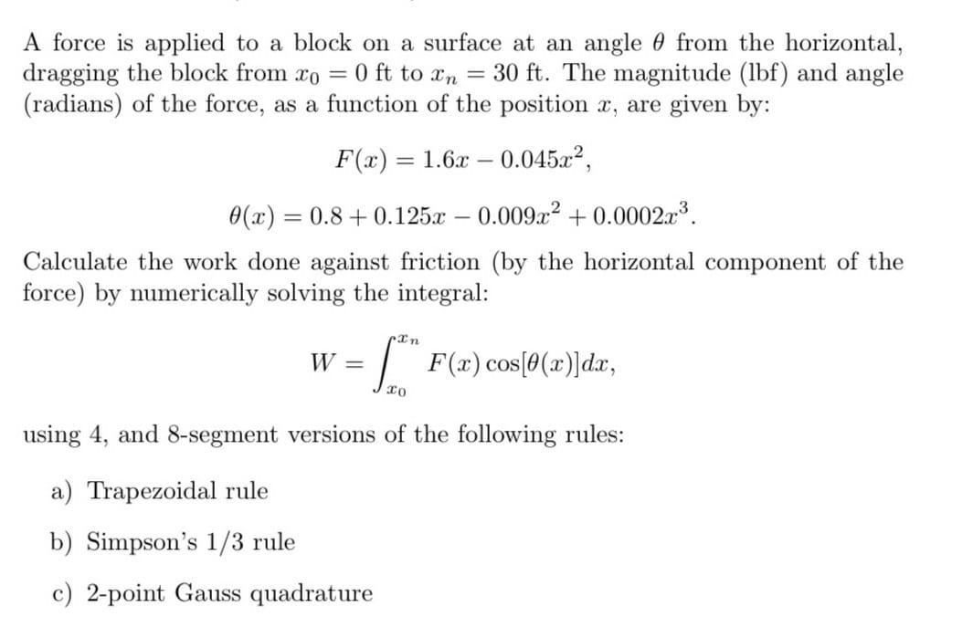 Numerical Integration Solve All Parts 1