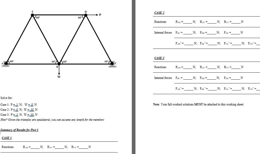 Please Solve For Case 2 And Case 3 With All The Working 1