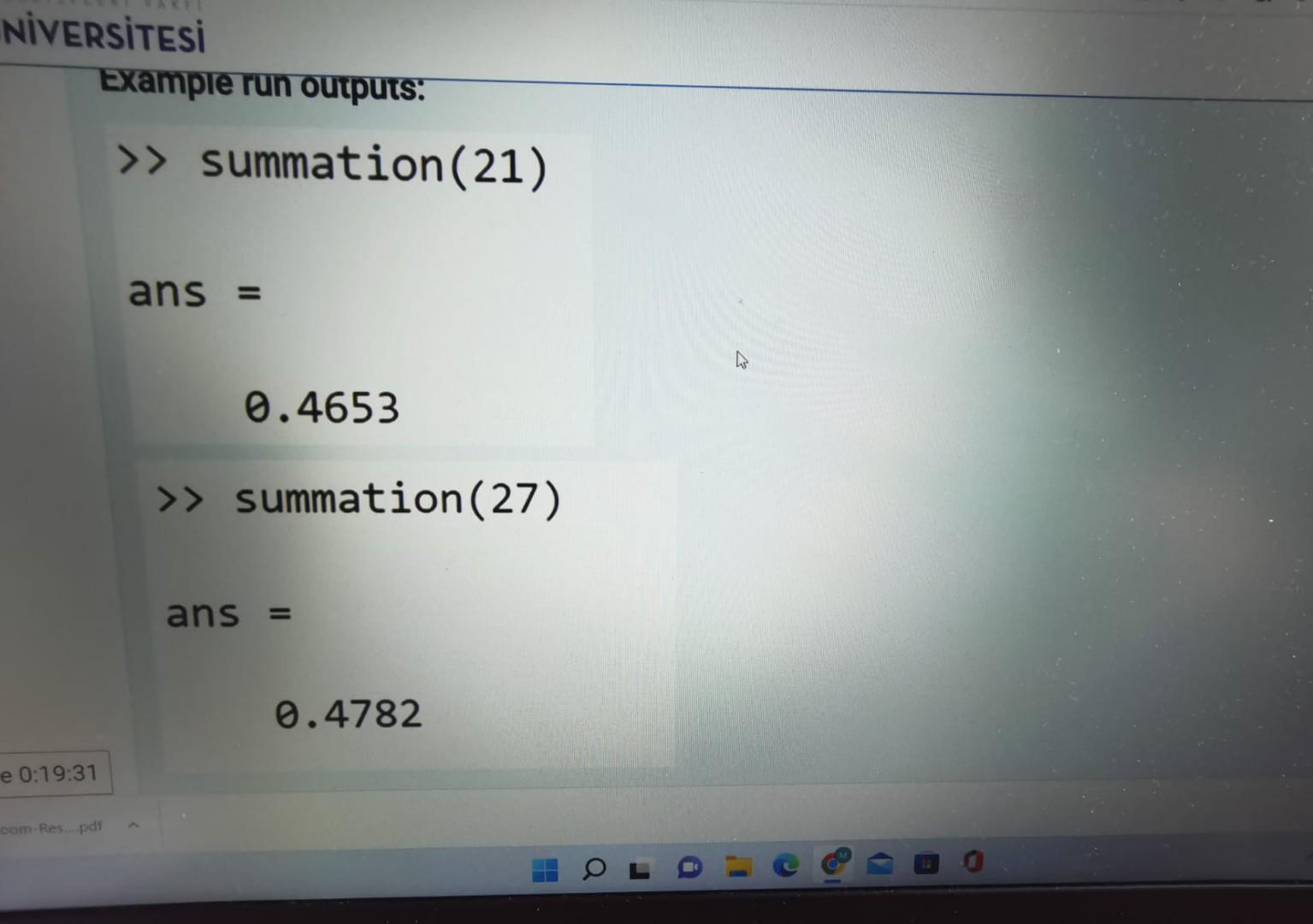 Write A Function Named Summation To Calculate The Result Of The Following Series Your Function Must Take An Odd Number 2
