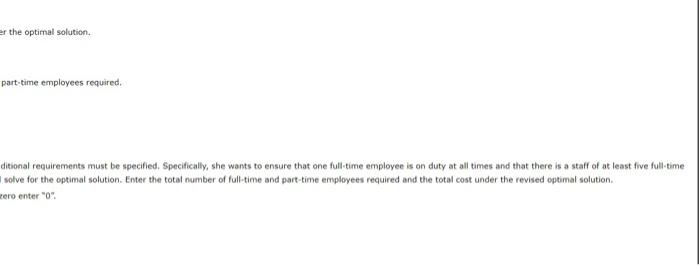 6 4 8 The Northside Bank Is Working To Develop An Efficient Work Schedule For Full Time And Part Time Tellers The Sched 5
