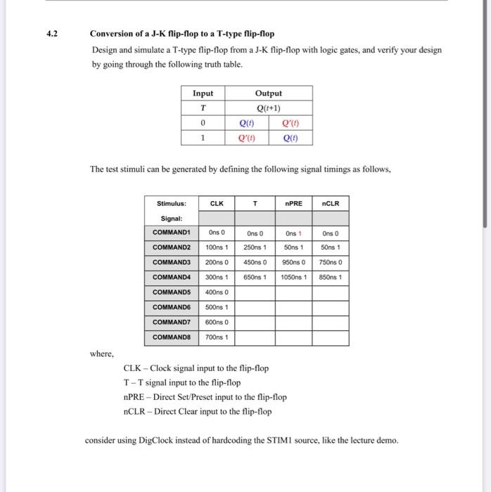 1 Introduction In This Lab We Are Going To Study The Basic Sequential Logic Circuit J K Flip Flop D Flip Flop And T 2