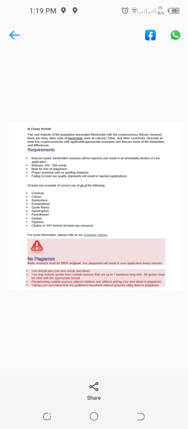 1 19 Pm Oo 0 15 K S 69 K F In Essay Format The Vast Majority Of The Population Associates Blockchain With The 1