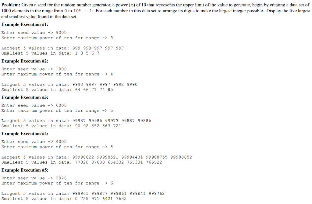 C Language Please Separate The Code Into Different User Defined Function Like Scan Seed Please Use A Function To Scan 1