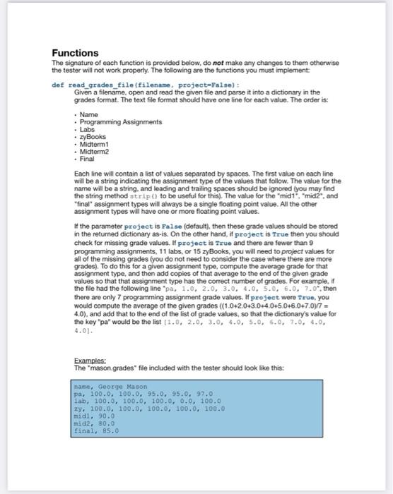 Cs 112 Spring 2022 Programming Assignment 8 Basic File 1 0 Due Date Monday April 25 Noon 12 Pm This Assignment I 3