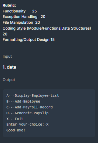 Write A Program That Will Perform The Following A Display Employee List Retrieve Records From Emplist Txt Store It I 4